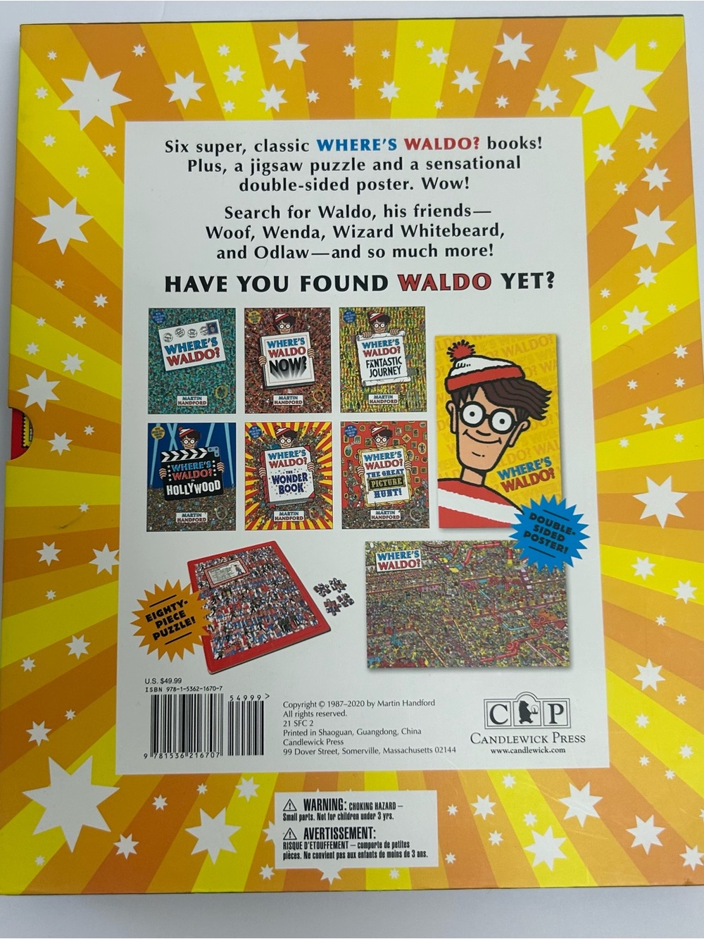 Where's Waldo The Super Six Complete Box Set 6 Books Puzzle Poster - Picture 9 of 10